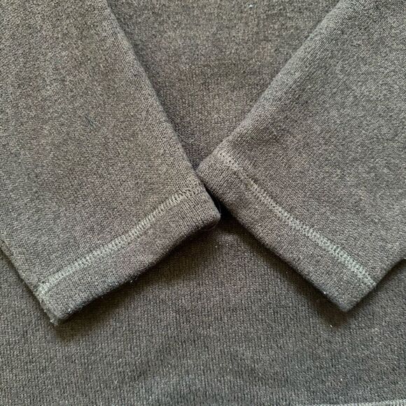 Eddie Bauer Men’s Brown 1/4 Zip Up Pullover Sweater Size XL Tall 100% Polyester - Picture 3 of 9